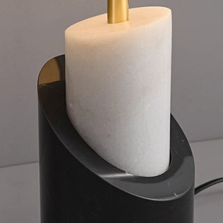 Crest Contemporary Brass Table Lamp-Neutral Decor