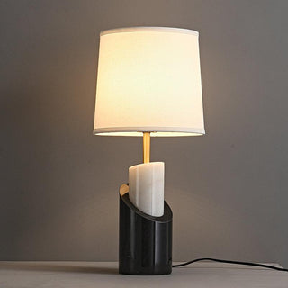 Crest Contemporary Brass Table Lamp-Neutral Decor