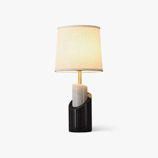Crest Contemporary Brass Table Lamp-Neutral Decor