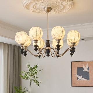 Osilan Lustre Vintage Traditionnel Élégant en Bois