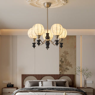 Osilan Lustre Vintage Traditionnel Élégant en Bois