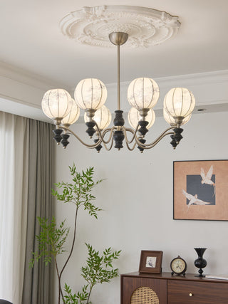 Osilan Lustre Vintage Traditionnel Élégant en Bois