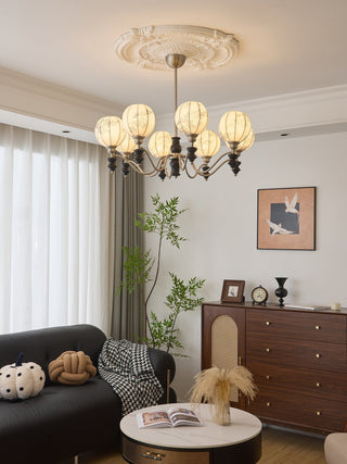 Osilan Lustre Vintage Traditionnel Élégant en Bois