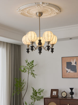 Osilan Lustre Vintage Traditionnel Élégant en Bois