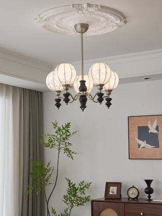 Osilan Lustre Vintage Traditionnel Élégant en Bois