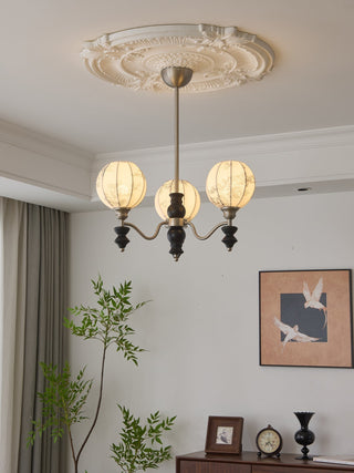 Osilan Lustre Vintage Traditionnel Élégant en Bois