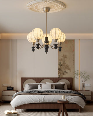 Osilan Lustre Vintage Traditionnel Élégant en Bois