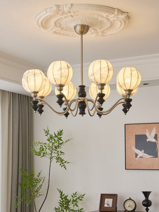 Osilan Lustre Vintage Traditionnel Élégant en Bois