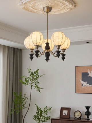 Osilan Lustre Vintage Traditionnel Élégant en Bois