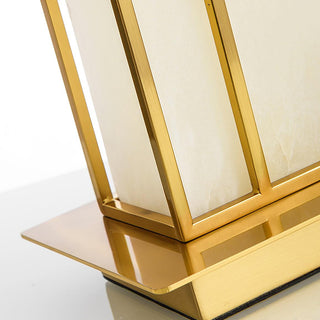 Nysilor Rectangular Glass Table Lamp-Neutral Decor