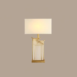 Nysilor Rectangular Glass Table Lamp-Neutral Decor
