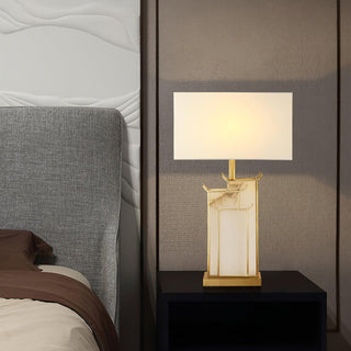 Nysilor Rectangular Glass Table Lamp-Neutral Decor