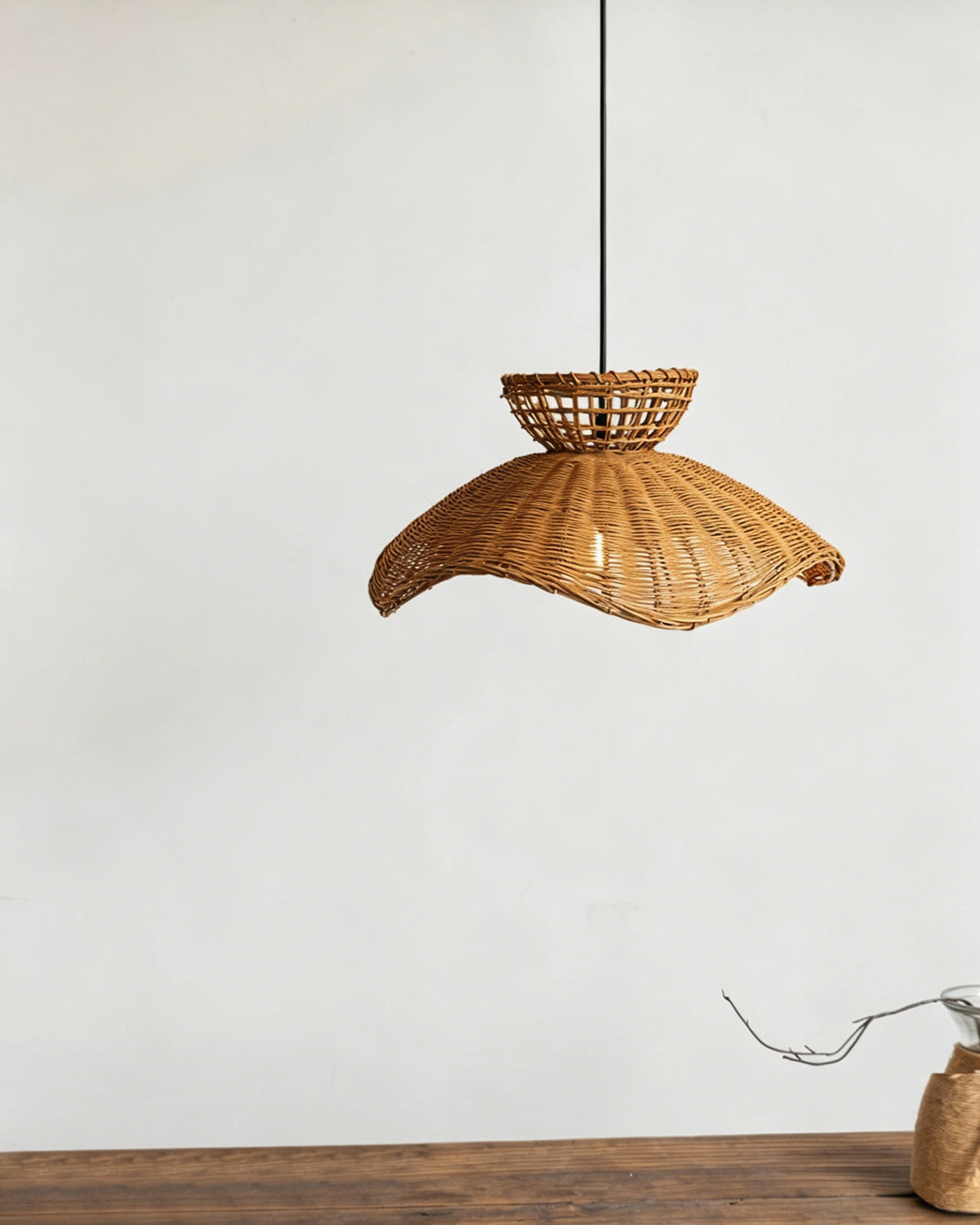 The three-light linear Jumbo Pendant Light fixture, ideal for long tables.