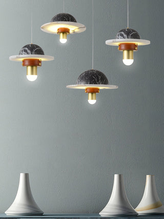 Jutta Pendant Lamp Marble Leather Fusion - Neutralighting