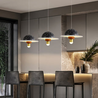 Jutta Pendant Lamp Marble Leather Fusion - Neutralighting