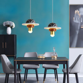 Jutta Pendant Lamp Marble Leather Fusion - Neutralighting