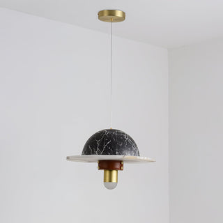Jutta Pendant Lamp Marble Leather Fusion - Neutralighting