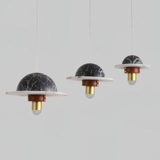 Jutta Pendant Lamp Marble Leather Fusion - Neutralighting