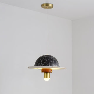 Jutta Pendant Lamp Marble Leather Fusion - Neutralighting