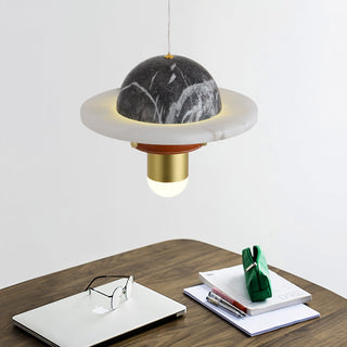 Jutta Pendant Lamp Marble Leather Fusion - Neutralighting