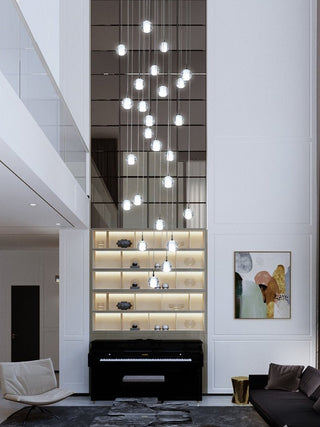 Crystal Bubbles Balls Pendant Lamp-Neutral Decor