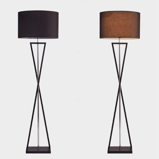 Xeno Lampadaire en Tissu Noir Moderne