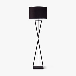 Xeno Lampadaire en Tissu Noir Moderne