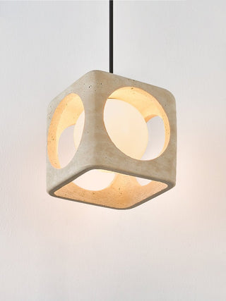 Kaelis Travertine Pendant Lamp-Neutral Decor
