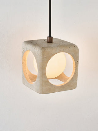 Kaelis Travertine Pendant Lamp-Neutral Decor