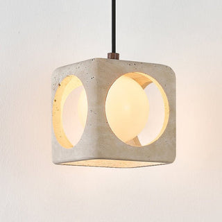Kaelis Travertine Pendant Lamp-Neutral Decor