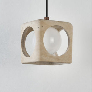 Kaelis Travertine Pendant Lamp-Neutral Decor