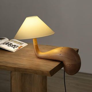 Solisise Lampe de Table en Bois d'Art