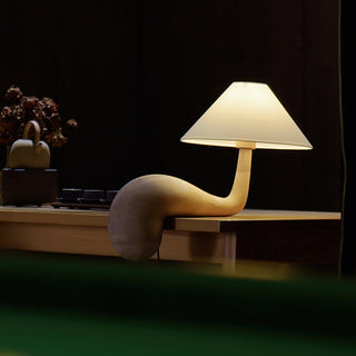 Solisise Lampe de Table en Bois d'Art