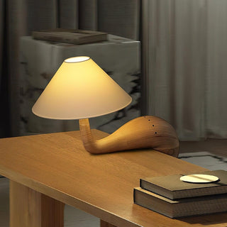 Solisise Lampe de Table en Bois d'Art