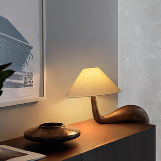 Solisise Lampe de Table en Bois d'Art
