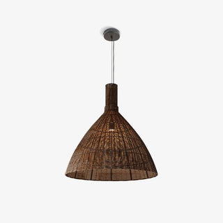Nytheos Lampe Suspension en Rotin Naturel Artistique