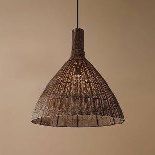 Nytheos Lampe Suspension en Rotin Naturel Artistique