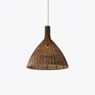 Nytheos Lampe Suspension en Rotin Naturel Artistique
