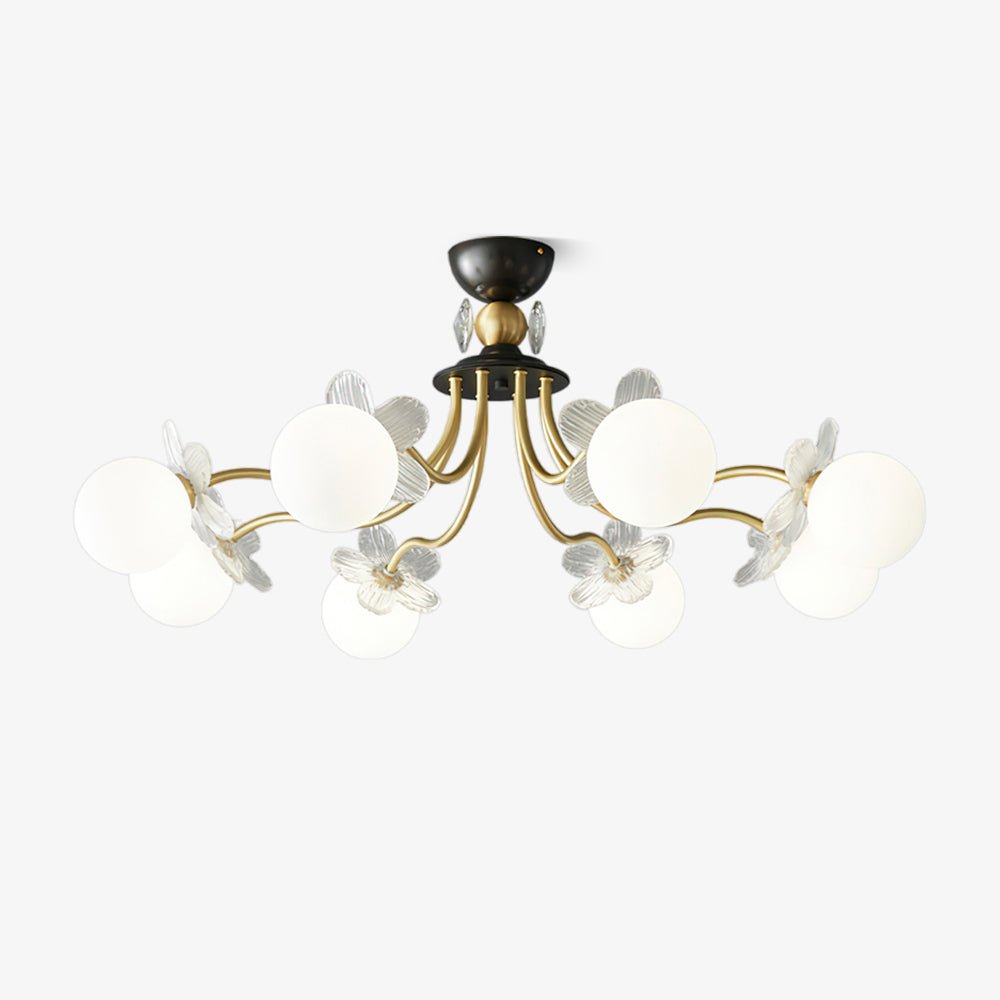 Lioraira Art Floraison Fleur Verre Lustre