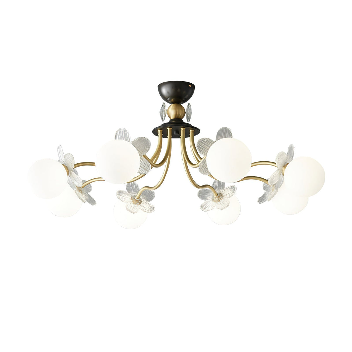 Lioraira Art Floraison Fleur Verre Lustre