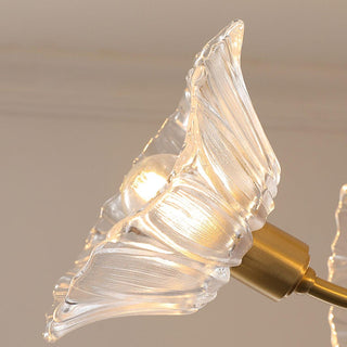Solara Lumière de Plafond Fleur en Verre Pétale Chic Élégante