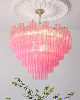 Kamenicky Lustre Cascades de Verre en Niveaux-Luire