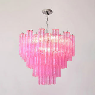 Kamenicky Lustre Cascades de Verre en Niveaux-Luire