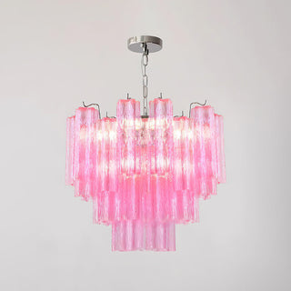 Kamenicky Lustre Cascades de Verre en Niveaux-Luire