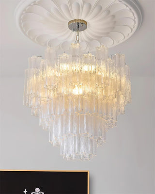 Kamenicky Lustre Cascades de Verre en Niveaux-Luire