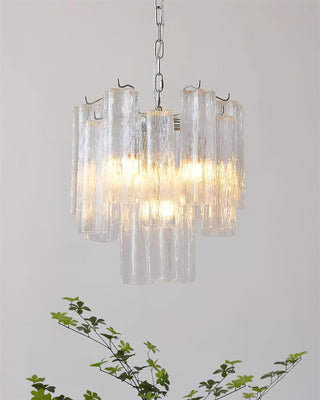 Kamenicky Lustre Cascades de Verre en Niveaux-Luire