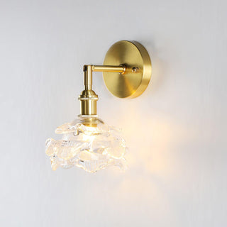 Petal Applique Murale Vintage en Laiton
