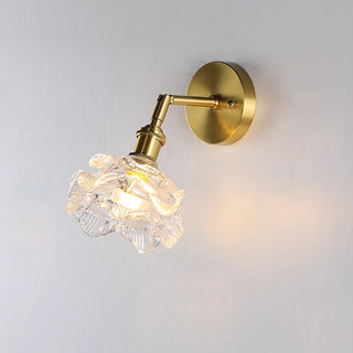 Petal Applique Murale Vintage en Laiton