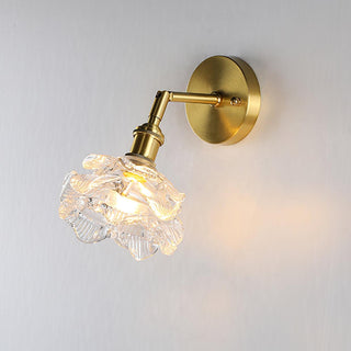 Petal Applique Murale Vintage en Laiton