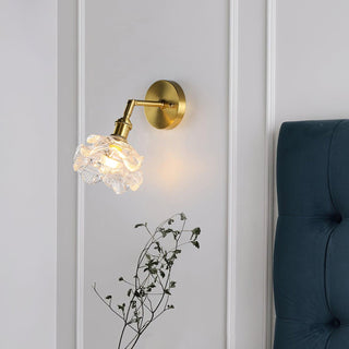 Petal Applique Murale Vintage en Laiton